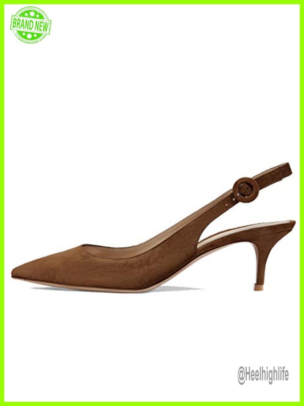 Slingback Pumps Pointed Toe Kitten Heel Patent Leather Evening Party Wedding